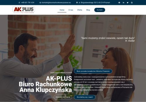 opinie AK-PLUS Biuro Rachunkowe Anna Klupczyńska