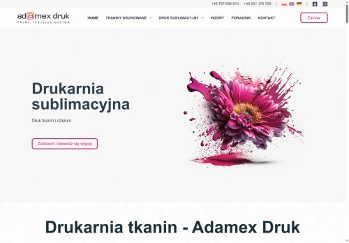 opinie Adamex Druk - drukarnia tkanin
