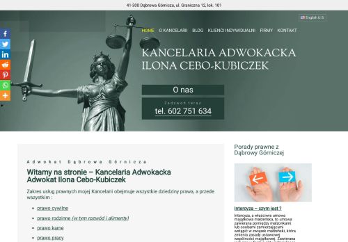 opinie Adwokat Dąbrowa Górnicza Ilona Cebo-Kubiczek