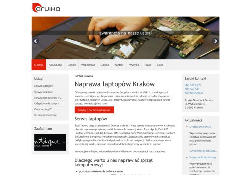 opinie Arvika - Serwis komputerowy Kraków