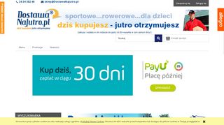 opinie DostawaNaJutro.pl- sportowe, rowerowe i dla dzieci...