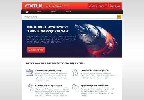 opinie EXTUL – Wypożyczalnia Elektronarzędzi Białystok