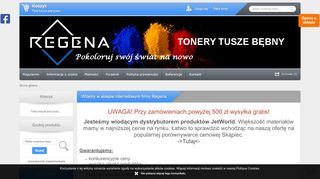opinie Firma Regena - tonery, tusze, bębny