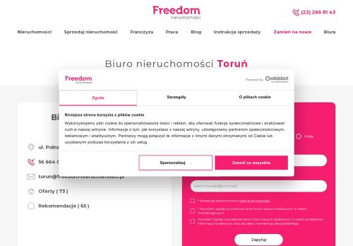 Freedom Nieruchomo Ci Toru Opinie Klient W