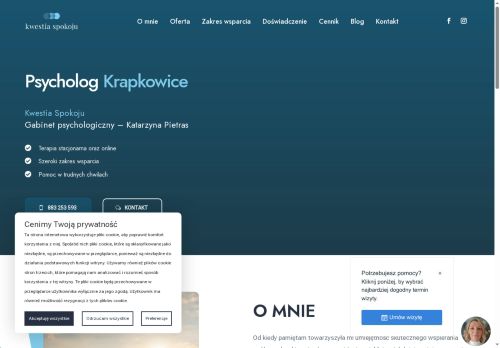 opinie Gabinet psychologiczny Kwestia Spokoju Katarzyna Pietras