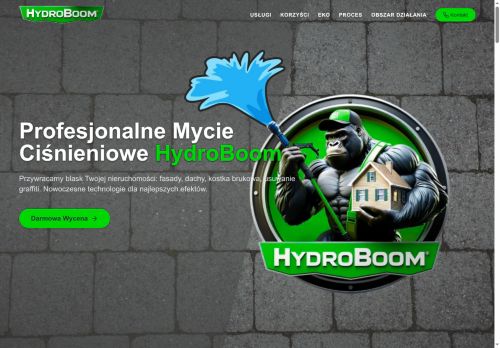 opinie HydroBoom Mycie Ciśnieniowe Kostki, Elewacji, Dachu, Usuwanie