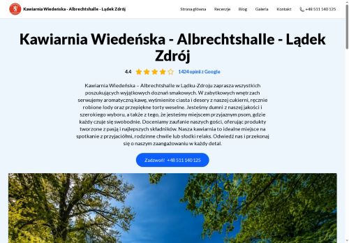 opinie Kawiarnia Wiedeńska - Albrechtshalle - Lądek Zdrój