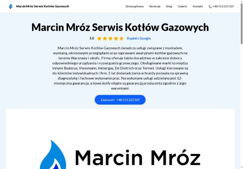 opinie Marcin Mróz Serwis Kotłów Gazowych