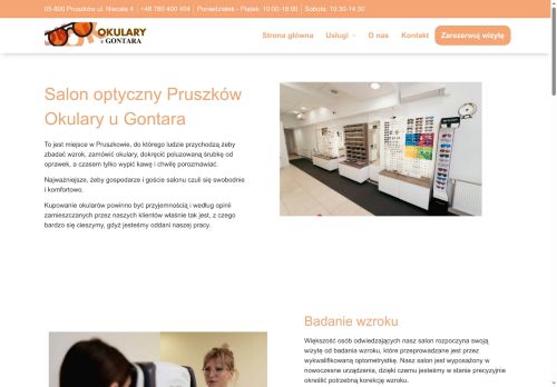 opinie OKULARY U GONTARA SPÓŁKA Z OGRANICZONĄ ODPOWIEDZIALNOŚCIĄ