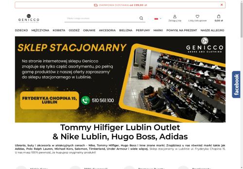 opinie Outlet Genicco - Tommy Hilfiger, Nike, Hugo Boss, Adidas