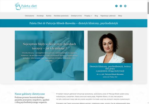 opinie Paleta Diet dr PATRYCJA KŁÓSEK-BZOWSKA - dietetyk kliniczny,