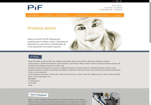 opinie PiF - producent dzianin i odzieży
