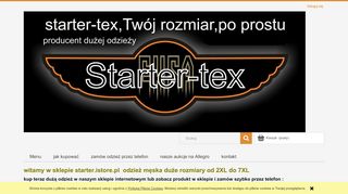 opinie Starter duża odzież męska
