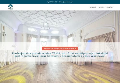 opinie TAMA - Pralnia Wodna Warszawa - Tadeusz Dzierżak