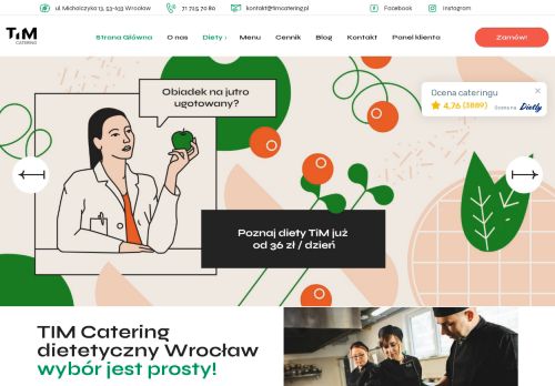 opinie Tim Catering dietetyczny - Dieta pudełkowa we Wrocławiu