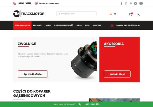 opinie Track Motor - Sklep z Częściami do Koparek Gąsienicowych