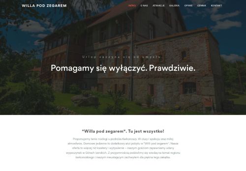 opinie Willa pod zegarem